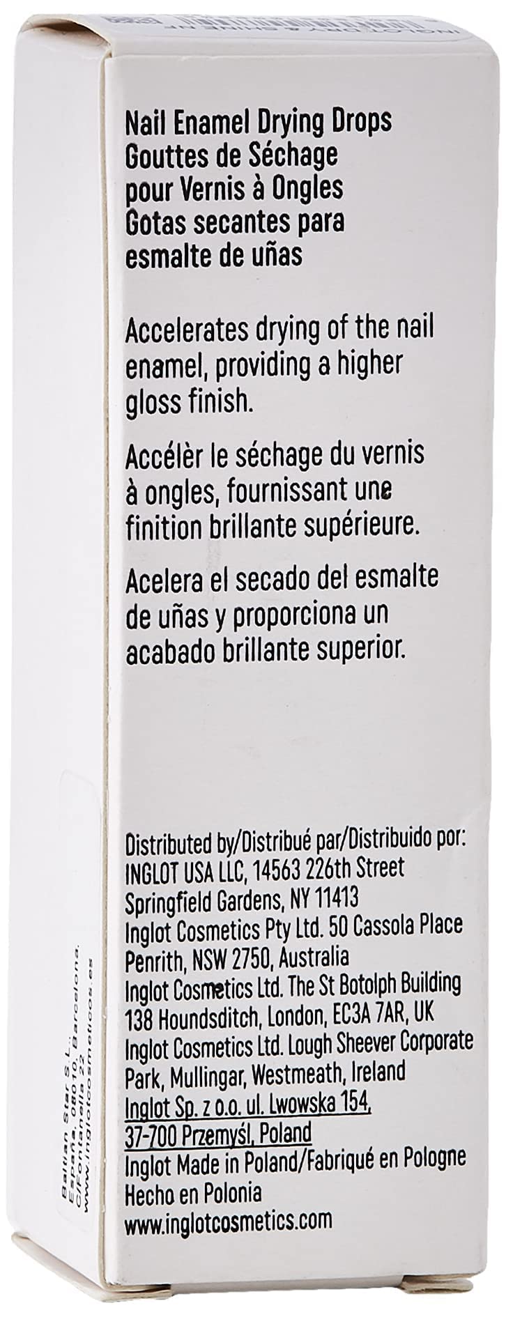 Inglot Dry & Shine Drops Nail Polish Short Drying Time Long Lasting Shiny Finish Shiny Nails Beautiful Manicure Not Tested on Animals 9 ml - Image 4