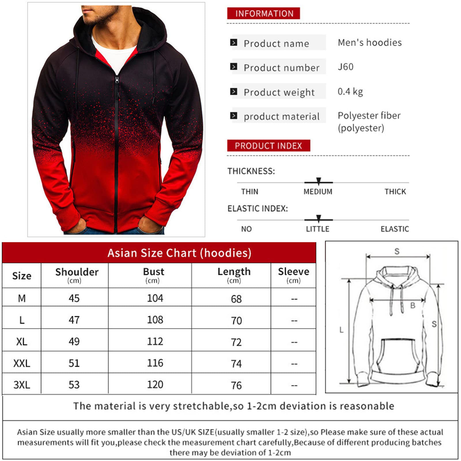 Bluza z kapturem zapinana na zamek męska bluza dla F.a.s.t F.urious bluza z kapturem z długim rękawem gradientowa kurtka z kieszeniami - Zielona ||XXL