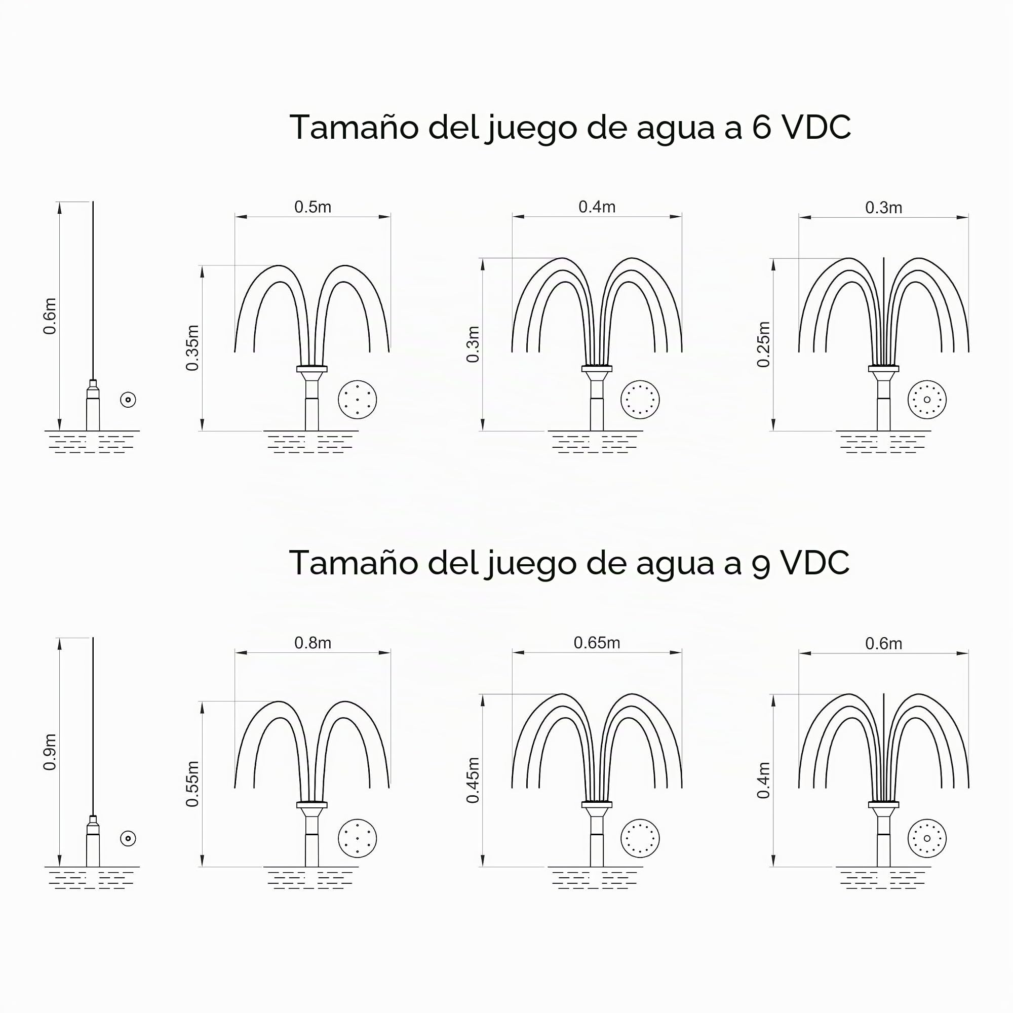 Esotec - Conjunto de Bomba Solar Moderno y Tecnológico con Iluminación LED, Acumulador de Batería, 4 Mangueras y 4 Boquillas, Talla 1
