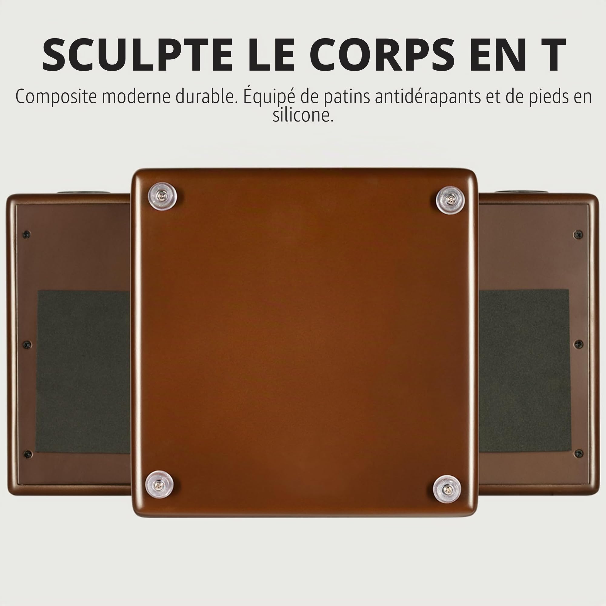 Meinl Percussion Turbo Slaptop Cajon - drum box back-friendly avec 3 rosaces à l'avant - Surface de jeu en noyer (TOPCAJ2WN)
