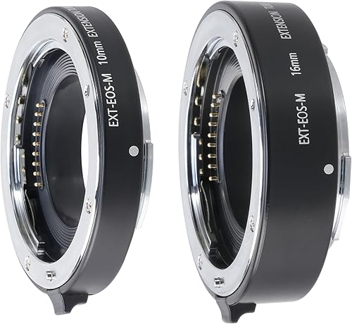 Miniatura 5 de FOTGA Macro AF - Tubo de extensión de enfoque automático de 0.394 in y 0.630 in DG para Canon EOS EF-M Mount M M2 M3 M5 M6 II M10 M50 M100 M200