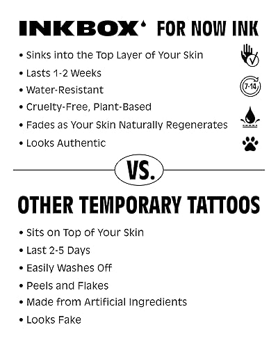 Miniatura 10 de Inkbox Kit profesional de tatuajes temporales de tinta a mano alzada  Dibuja tatuajes de larga duración  Regalo perfecto para cualquier nivel de