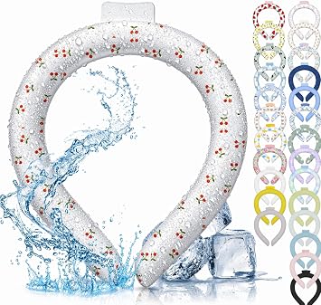 Ice Neck Ring, Cool Neck, Neck Cooler, Freezes Naturally at 74 F 28 C, Cooling Ring, For Kids, Adults, Neck, Cold Sensation, Cooling, Long Lasting, Reusable, Cooling Goods, No Condensation, Neck Cooling, Heatstroke Countermeasure, Heat Protection, Cold