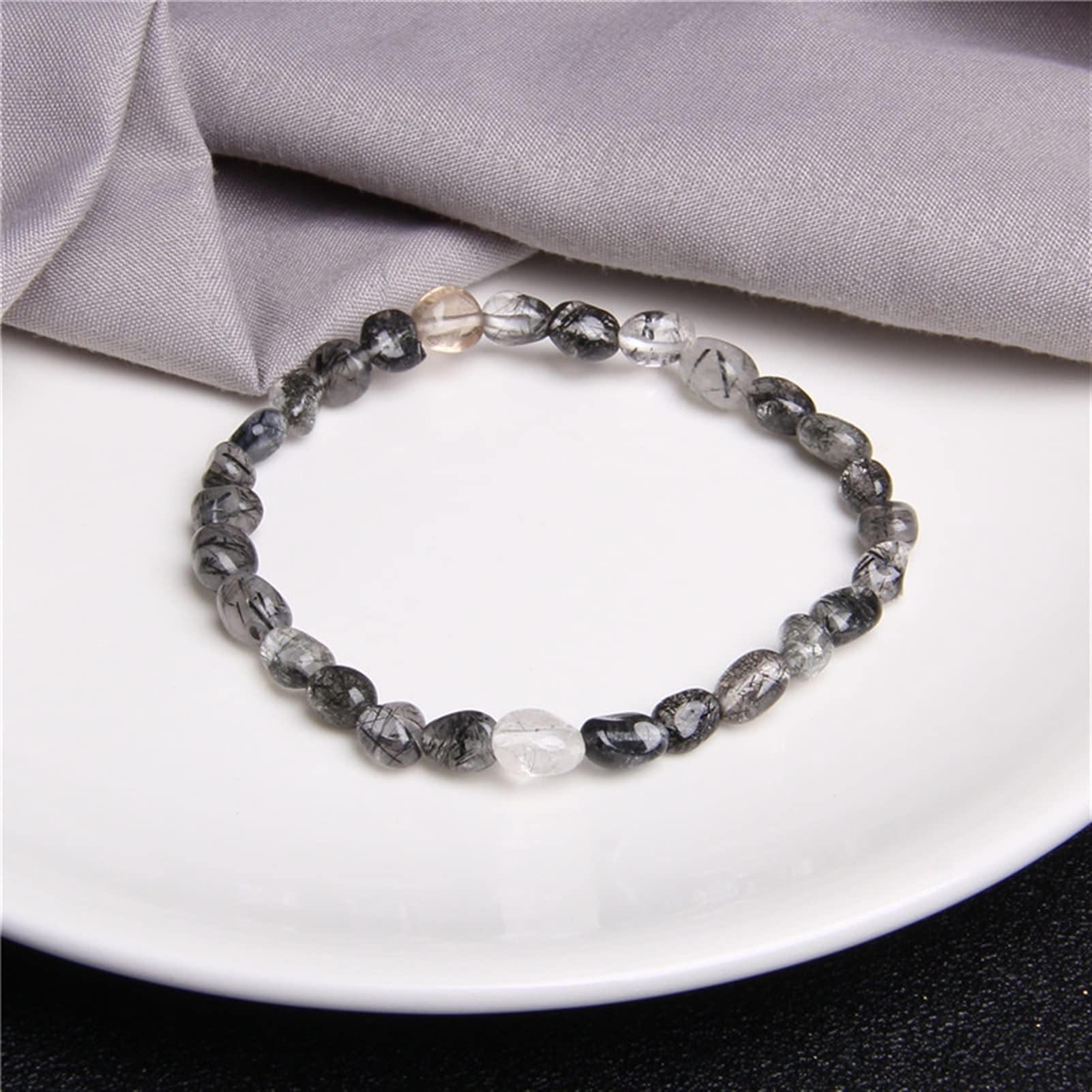 Bracciale Pietra Dura Quarzo Rosa In Catena - Vendita Rosari E - Foto 10