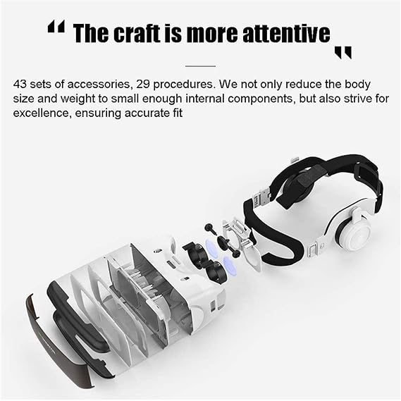 VR Het Virtual Reality VR 3D Glasses 3D Virtual Reality Goggles Controller Adjustable VR Glasses - Compatible with iOS and Android