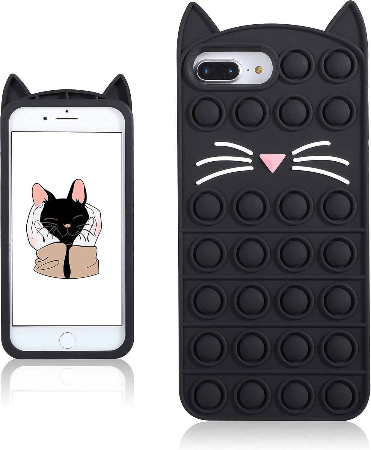 Coralogo Black Cat Silicone Case for iPhone XXS Kuwait Ubuy