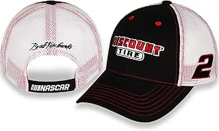Checkered Flag Brad Keselowski 2020 Dis-Count Tire Sponsor Mesh Hat Black