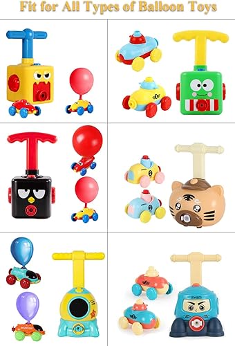 Miniatura 4 de Juego de 100 globos de repuesto para lanzador de coche alimentado por globo