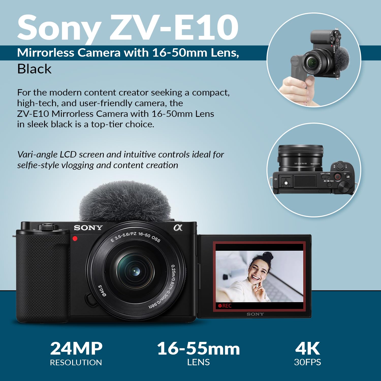 Amazon | ソニー ミラーレス交換レンズ Vlogカメラ ZV-E10 APS-C 16 