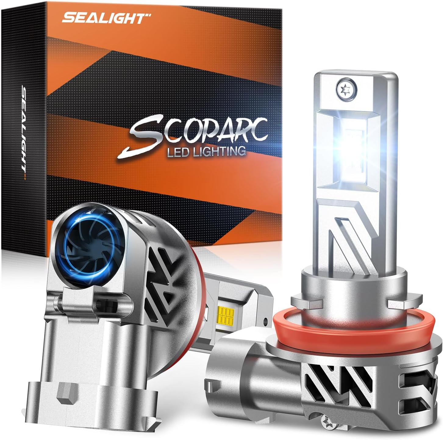 SEALIGHT H11/H8/H16 Fog Lights 2-pack, 32000 LM, 700% brighter