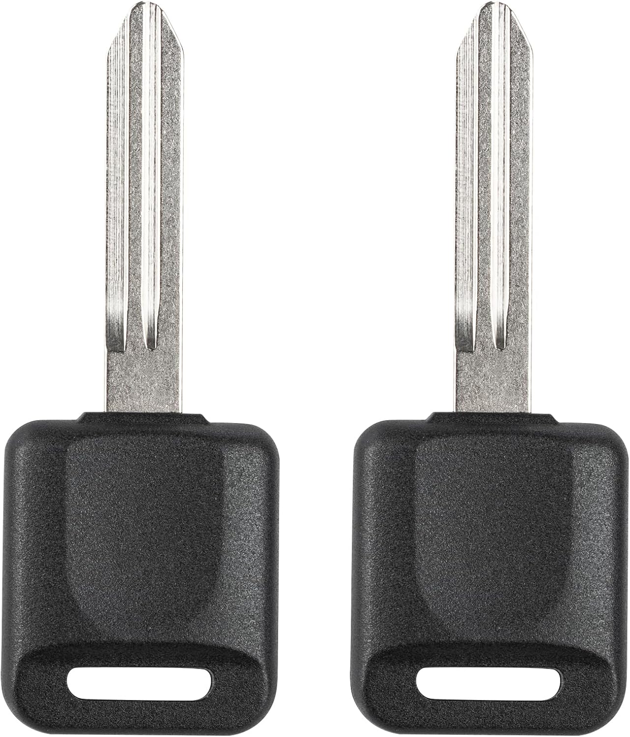 Vurkcy 46 Chip Transponder Ignition Car Key Replacement for Nissan Altima Titan Frontier Quest Maxima Rogue Infiniti FX35 FX45, New Uncut, 2Pcs, Locksmith Required