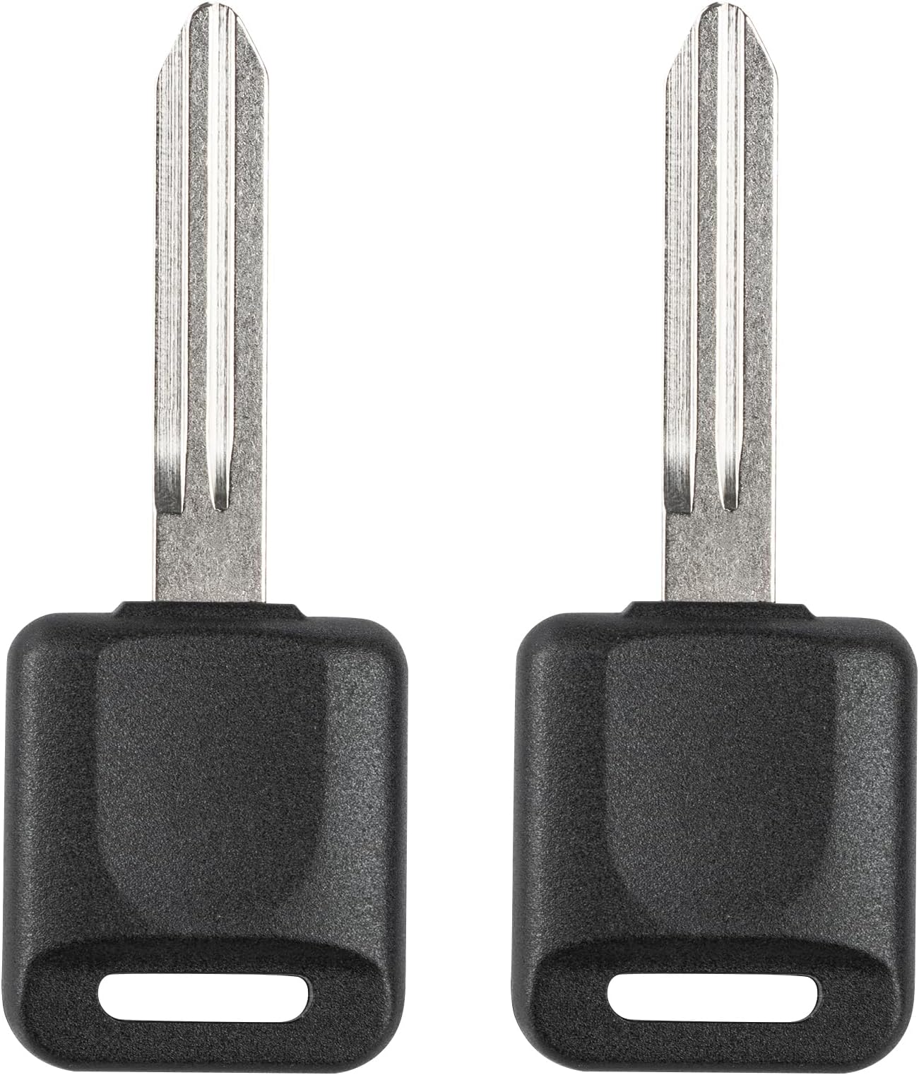 Vurkcy 46 Chip Transponder Ignition Car Key Replacement for Nissan Altima Titan Frontier Quest Maxima Rogue Infiniti FX35 FX45, New Uncut, 2Pcs, Locksmith Required
