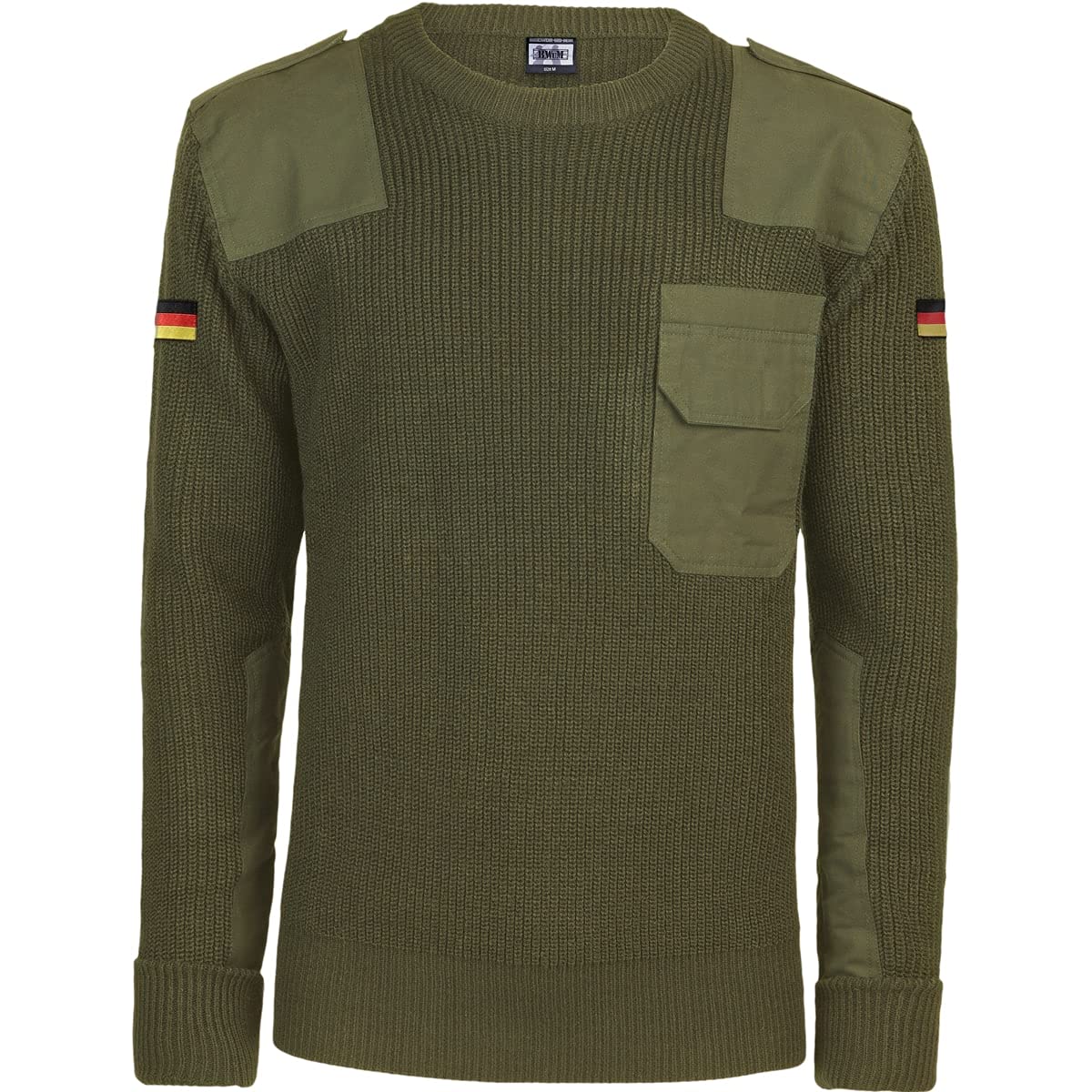 BWuM Bundeswehr Pullover MIT FLAGGEN BW Pulli Winter Army Armee ARBEITSPULLOVER