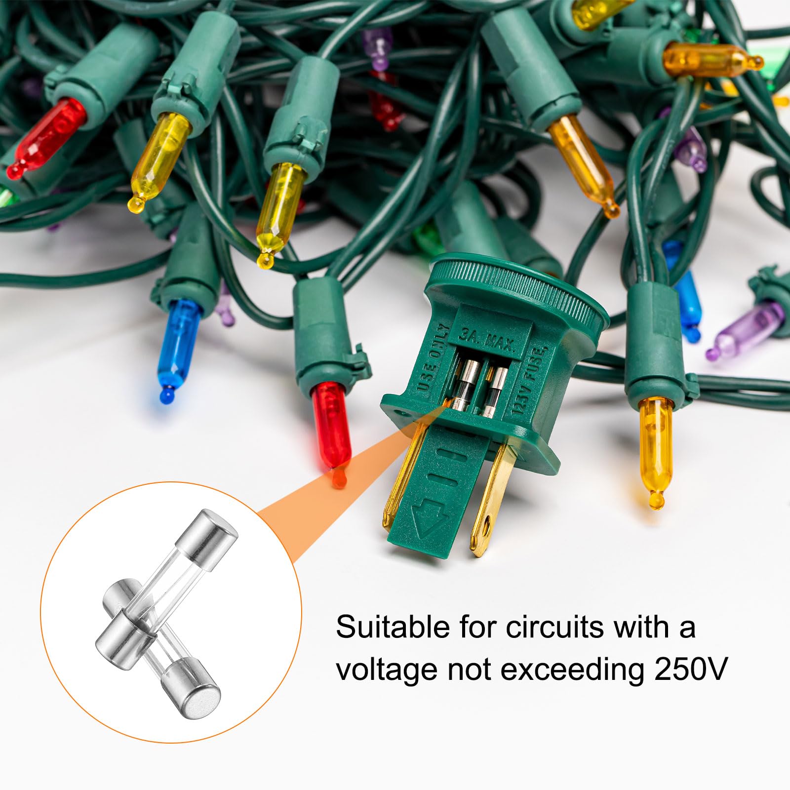 100 PZ FUSIBILI 0,8 Amp 250V F0.8A L250V 800 MA Fusibile - Foto 9