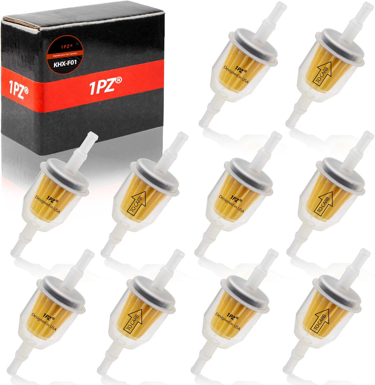 36-Pack Universal Fuel Filters – 1/4 X 5/16 Inline – For Kawasaki, Kohler & Small Engines