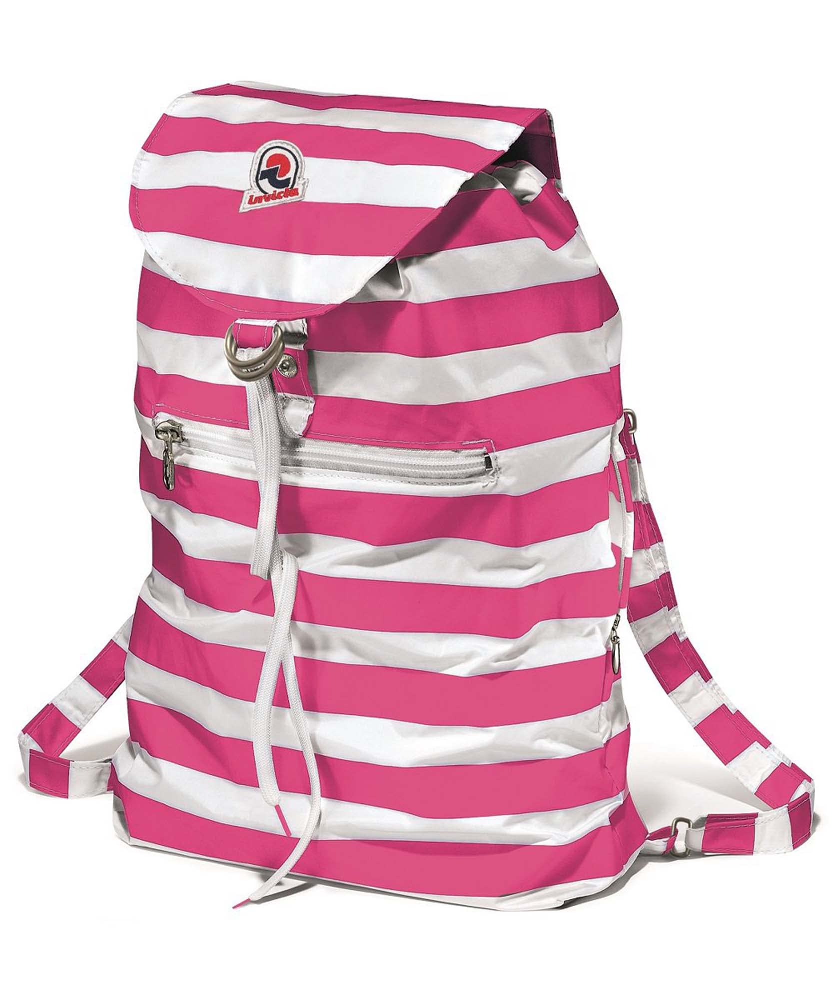 INVICTA Zaino - MINISAC NEXT - Richiudibile e Tascabile - Viaggio & Tempo Libero - Zainetto Uomo Donna a Righe - ICONA - PACKABLE