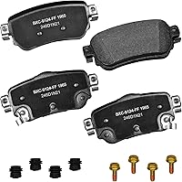Vista 256 de Pastillas de freno traseras cerámicas Bendix Premium SBC1337 para Cadillac CTS 2014-2008, SRX 2016-2010, Chevrolet Camaro 2015-2010, Saab 9-4X 2011