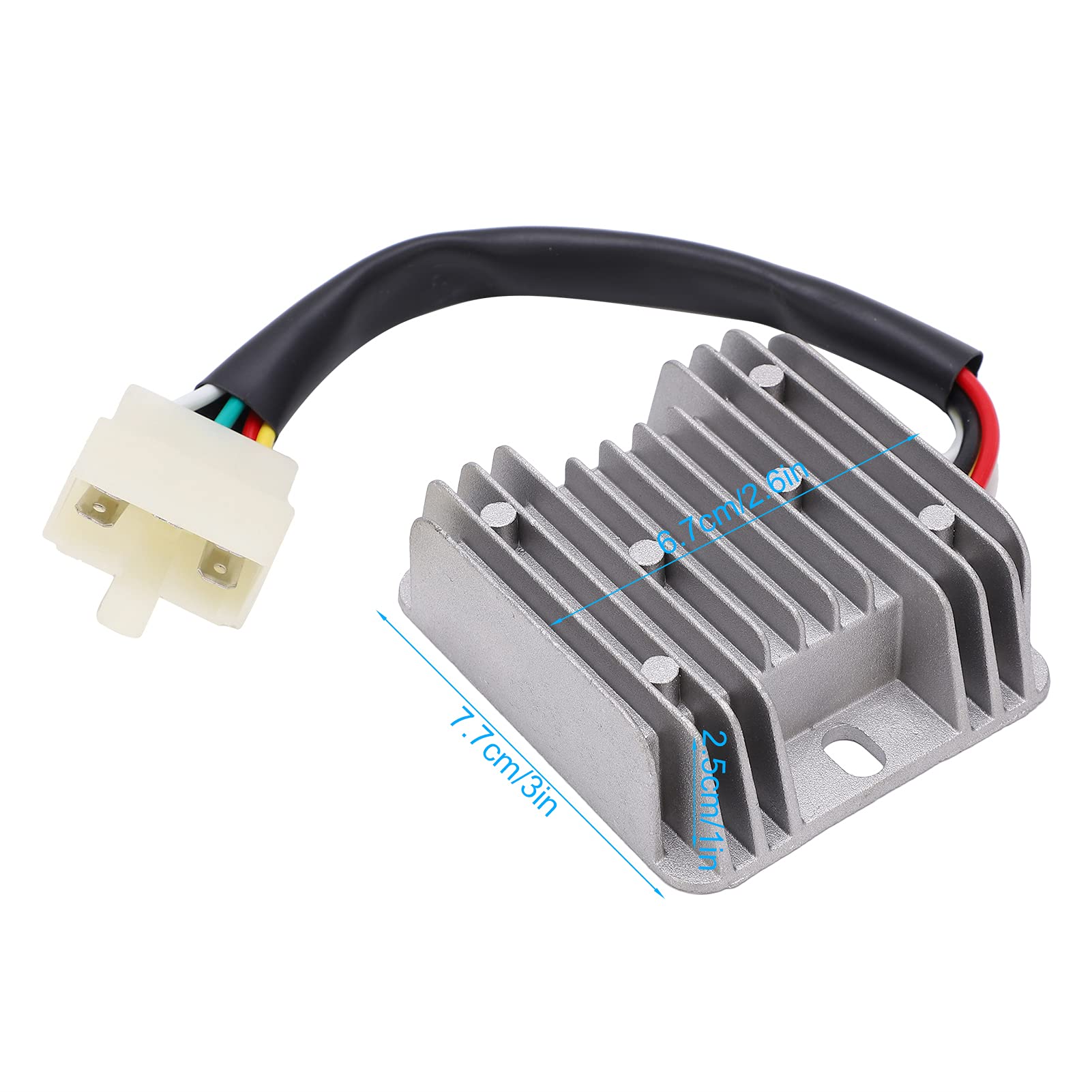 12V Twin Plug Rectifier Regulator 250cc 300cc PIT PRO Quad Dirt Bike ATV Buggy E - Foto 5