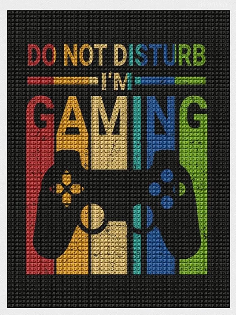 DVWIVGY Gamer Diamond Painting Kits for Adults, Gaming Diamond Painting Art Full Round Drill Paint by Numbers Arts Pictures for Home Wall Decor Gifts 12 X 16 inch