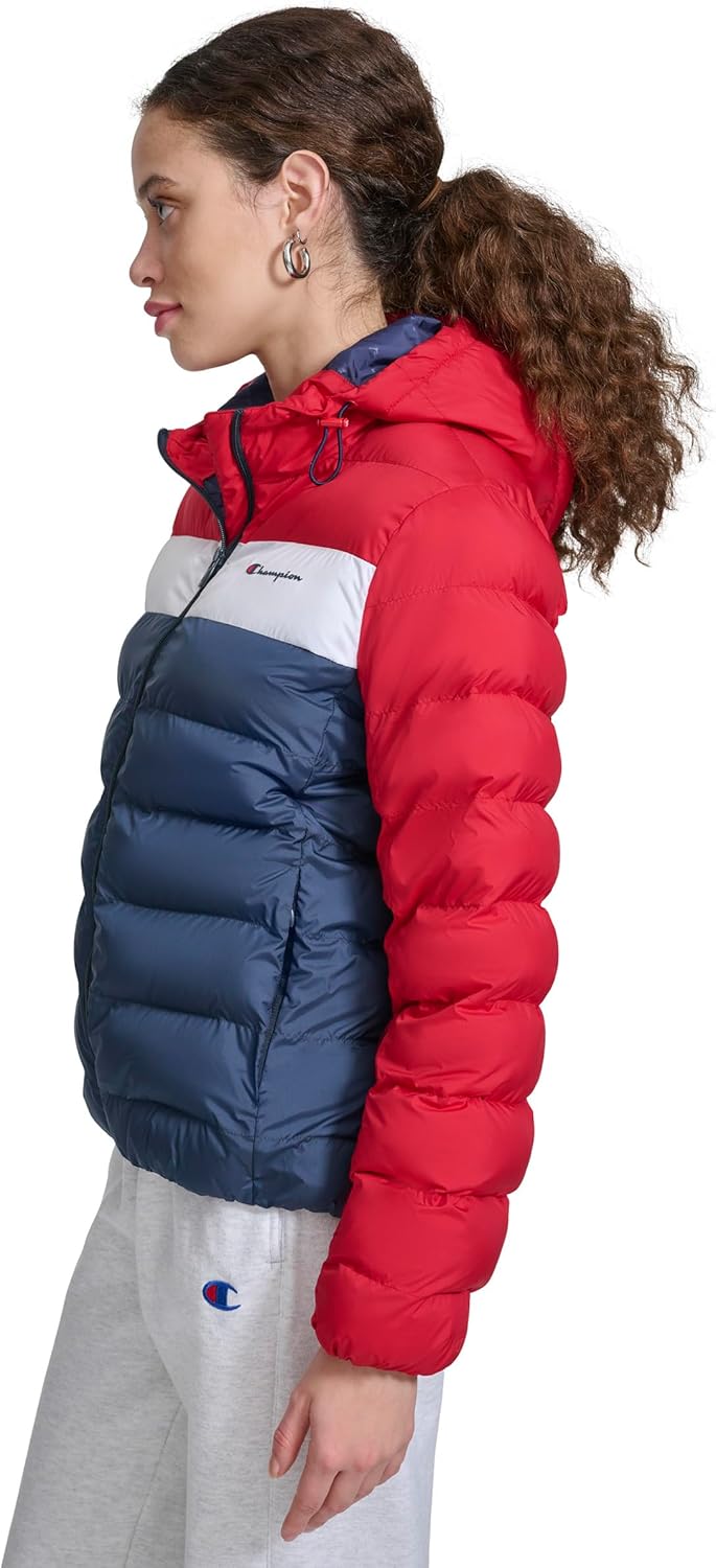 Champion womens Quilted Coat Packable Puffer Jacket With Hood - Image 3