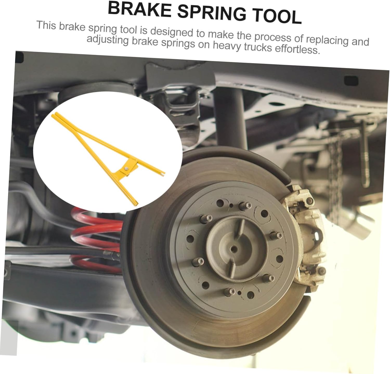 Amosfun Truck Brake Spring Tool Heavy Duty Semi Truck Air Brake Installer Drum Spring Tool