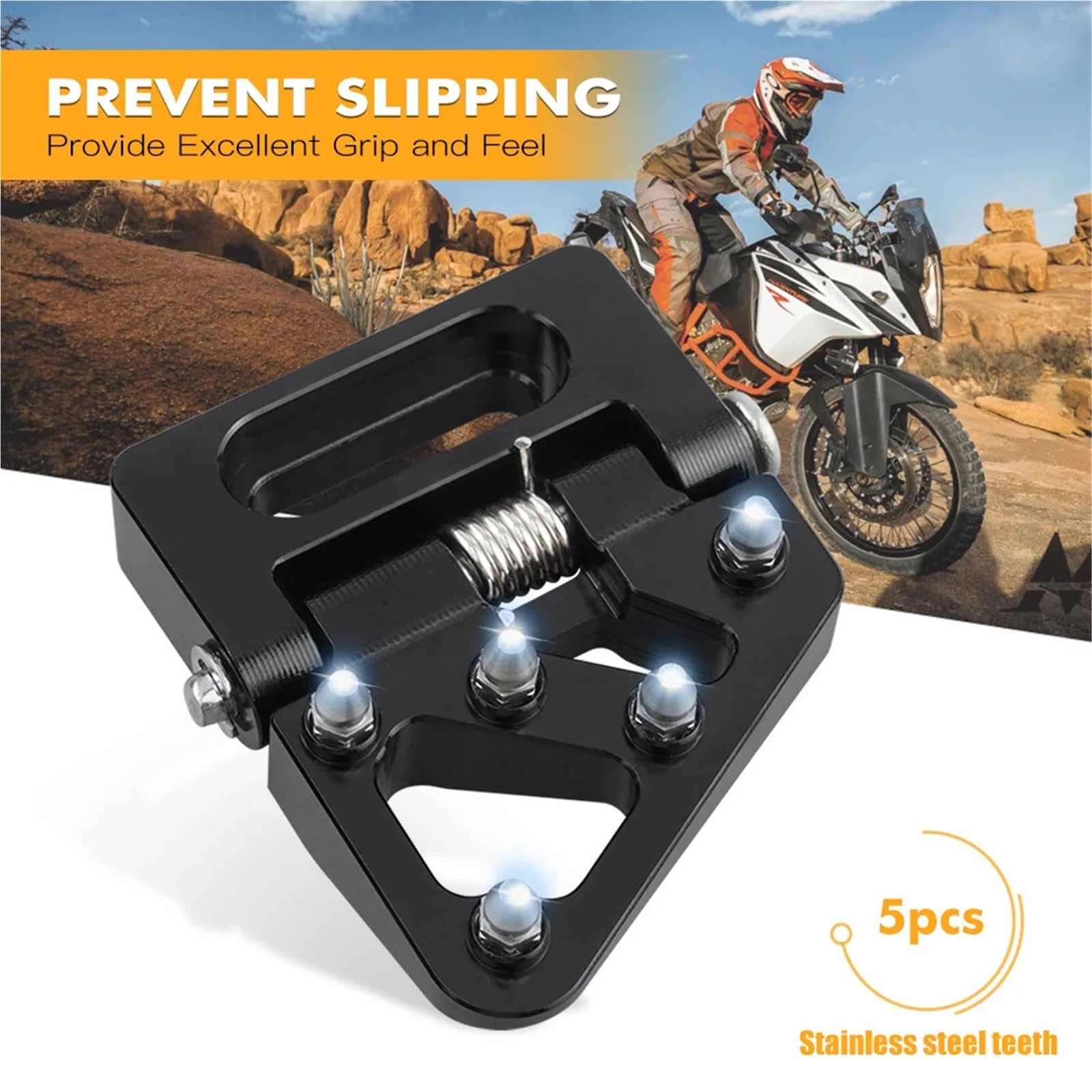 Zestaw linki sprzęgła motocykl Pasuje do 690 Enduro R690 SMC R390 790 890 1090 Adventure tylny składany pedał hamulca stopień końcówka płyty(Red)
