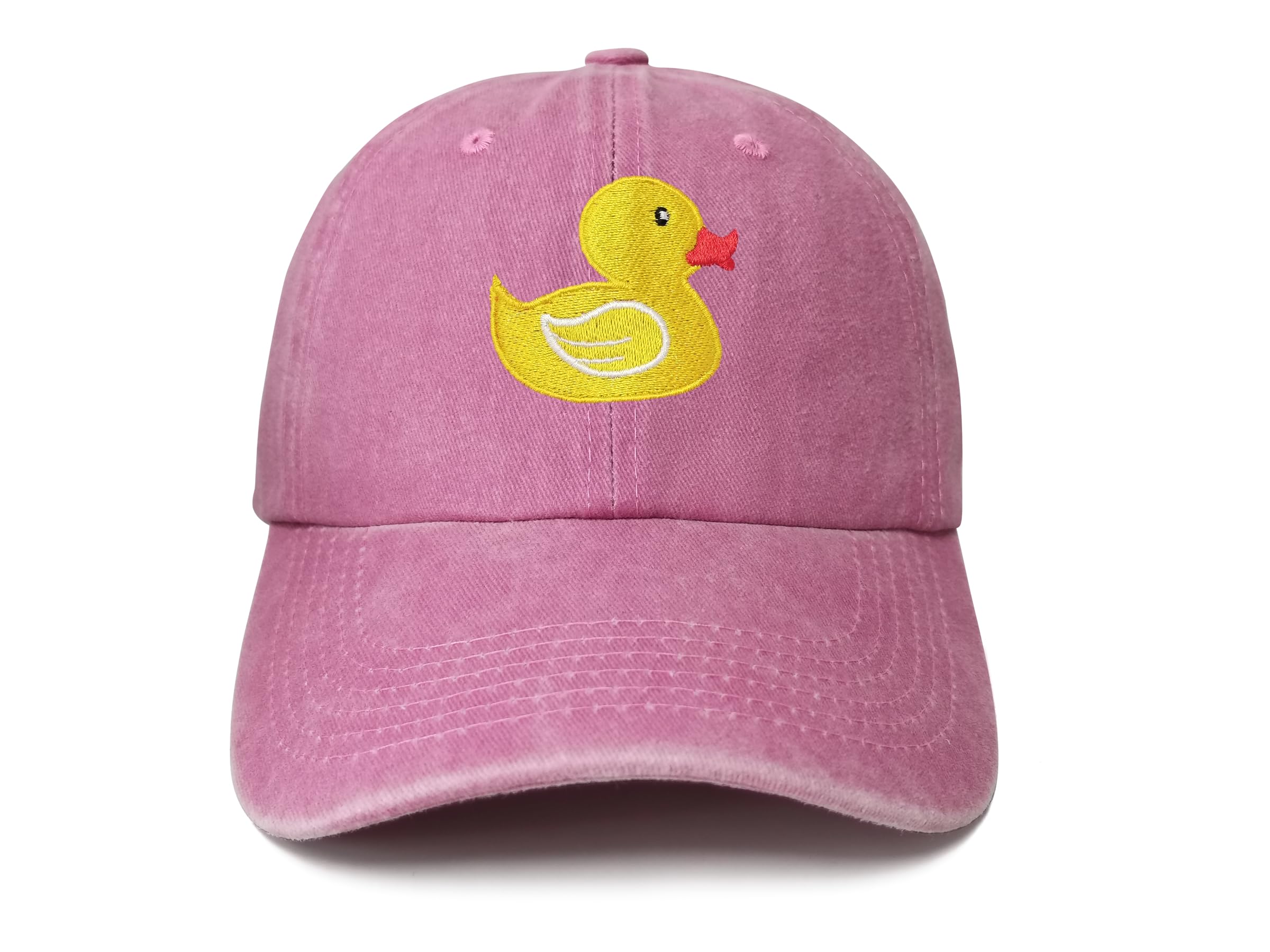 Hepandy Embroidered Yellow Duck Baseball Hats for Men Women