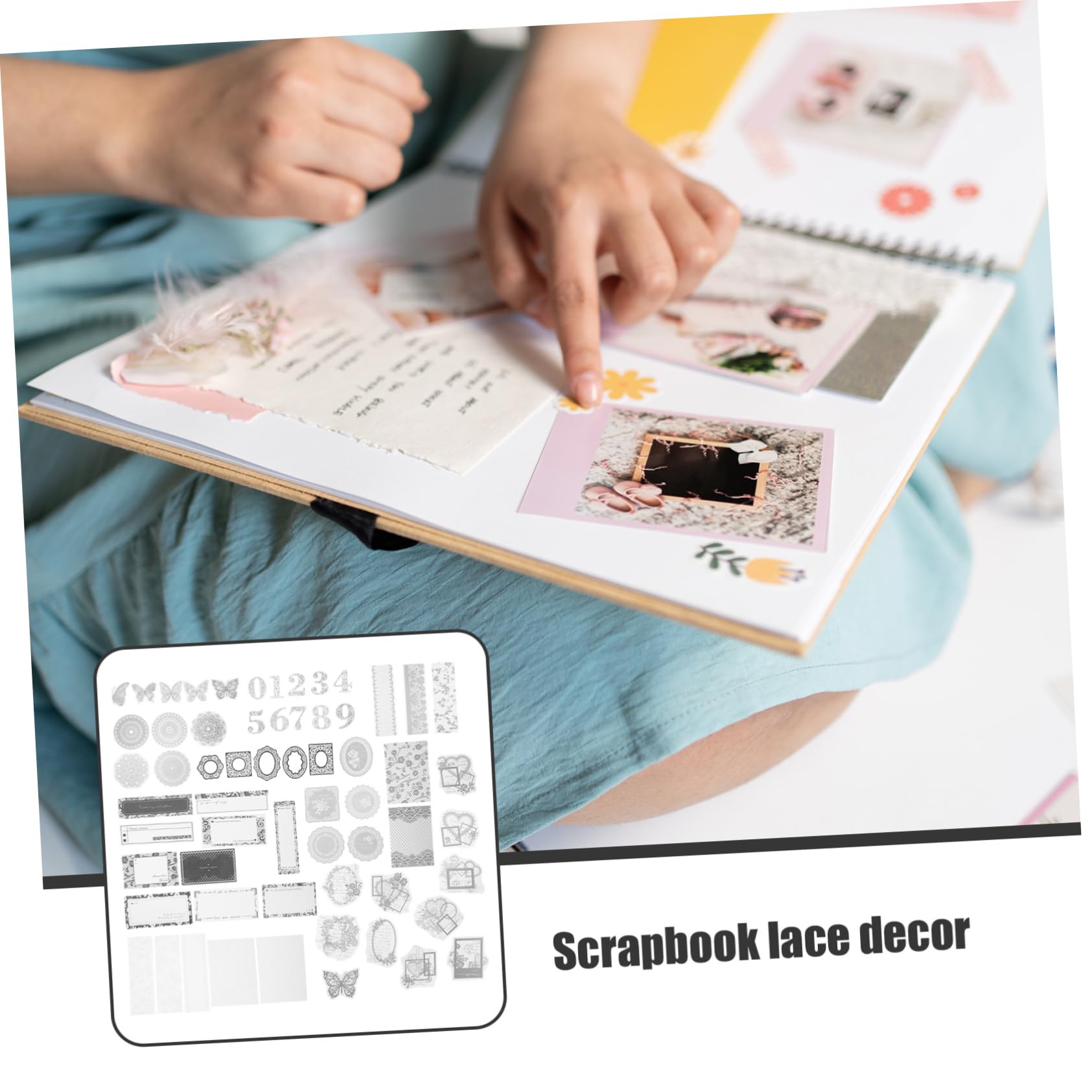 Housoutil 3 Set Adesivi Decorativi Per Scrapbook E Diario Decorazione Carta Per Album Fotografici E Progetti Fai Da Te Materiale E Stampa Hd 100 Pezzi * 3