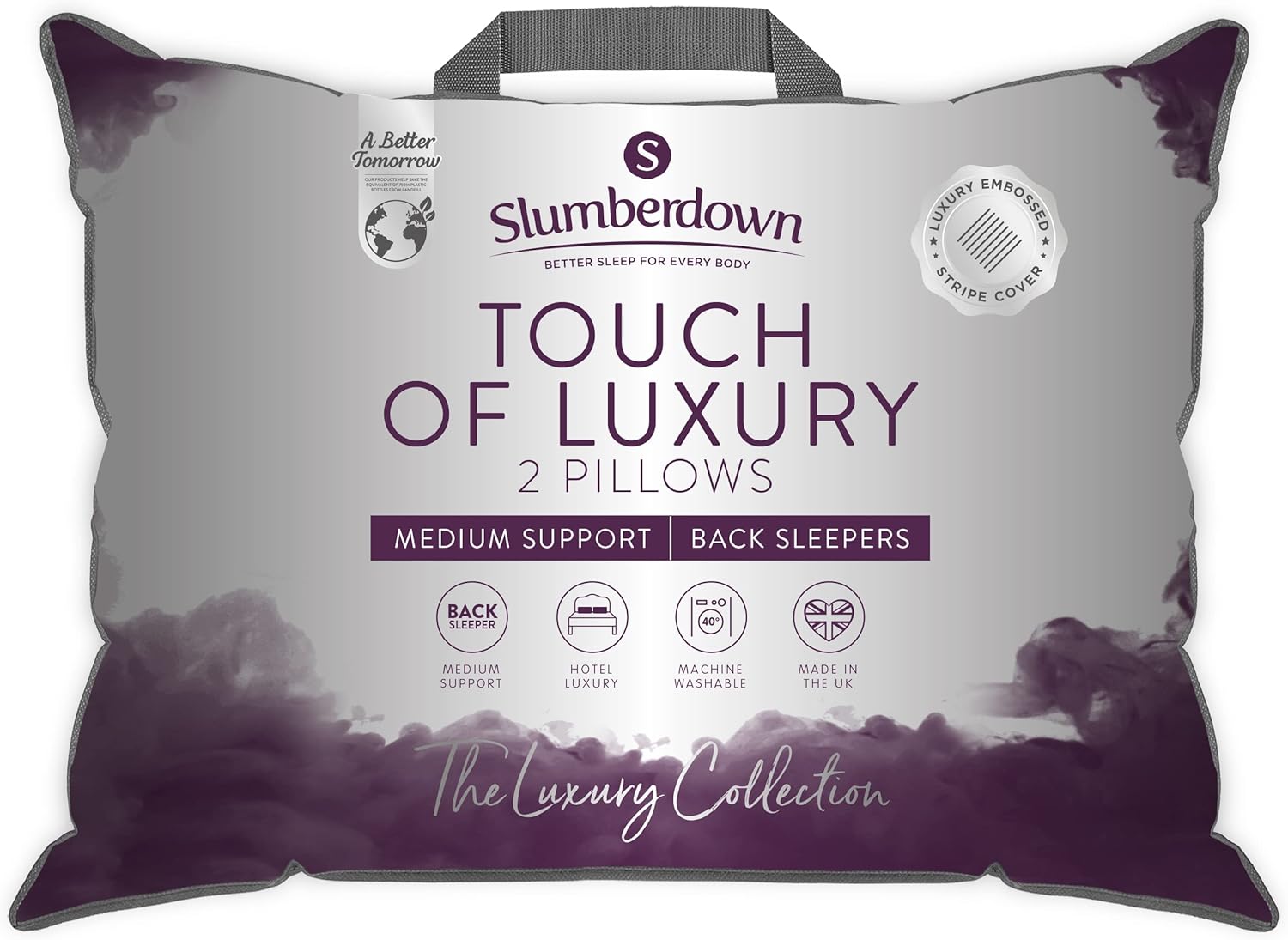 Slumberdown touch of luxury memory comfort pillow Clearance