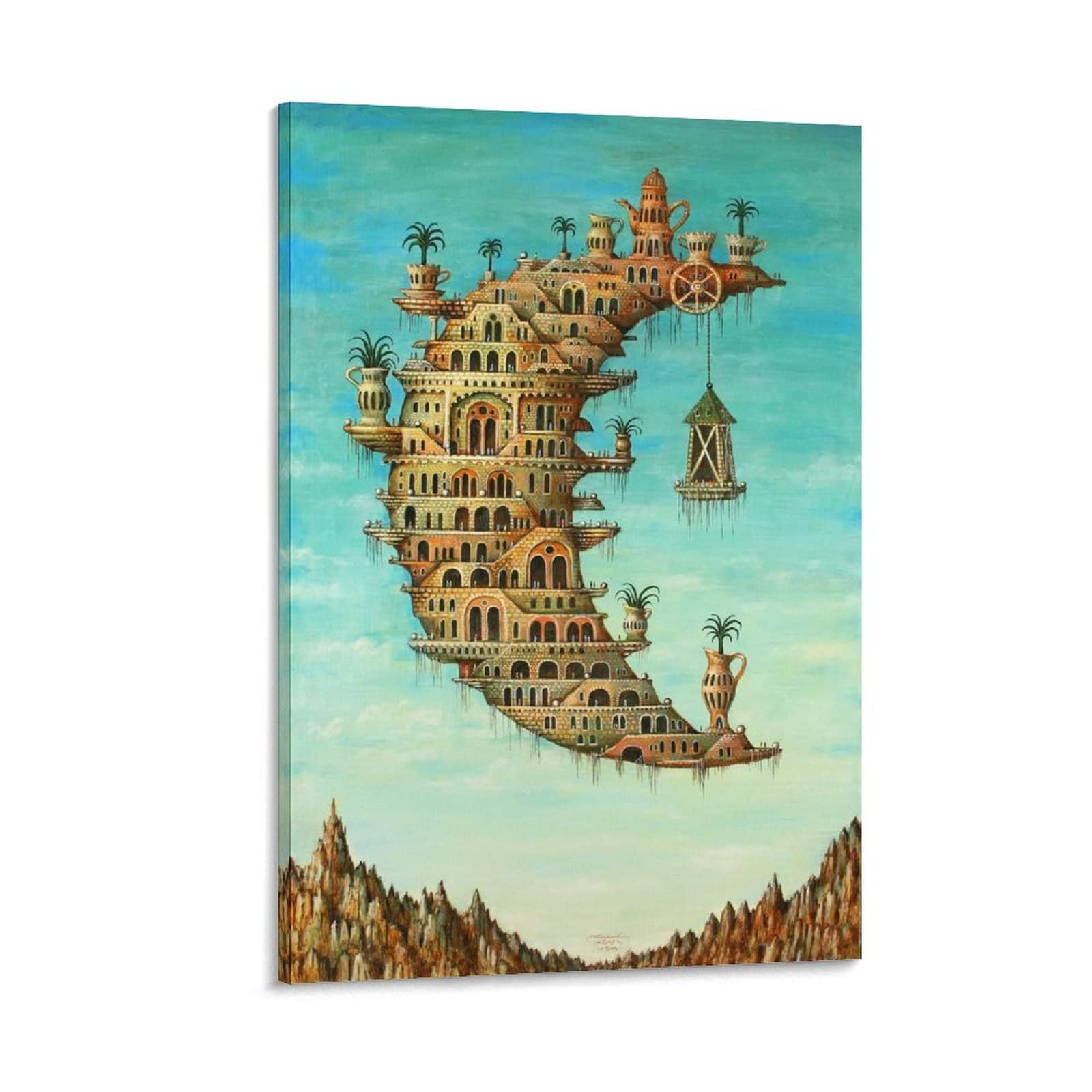 Amazon.co.jp: Salvador Daliサルバドール・ダリ画家の作品《月面に