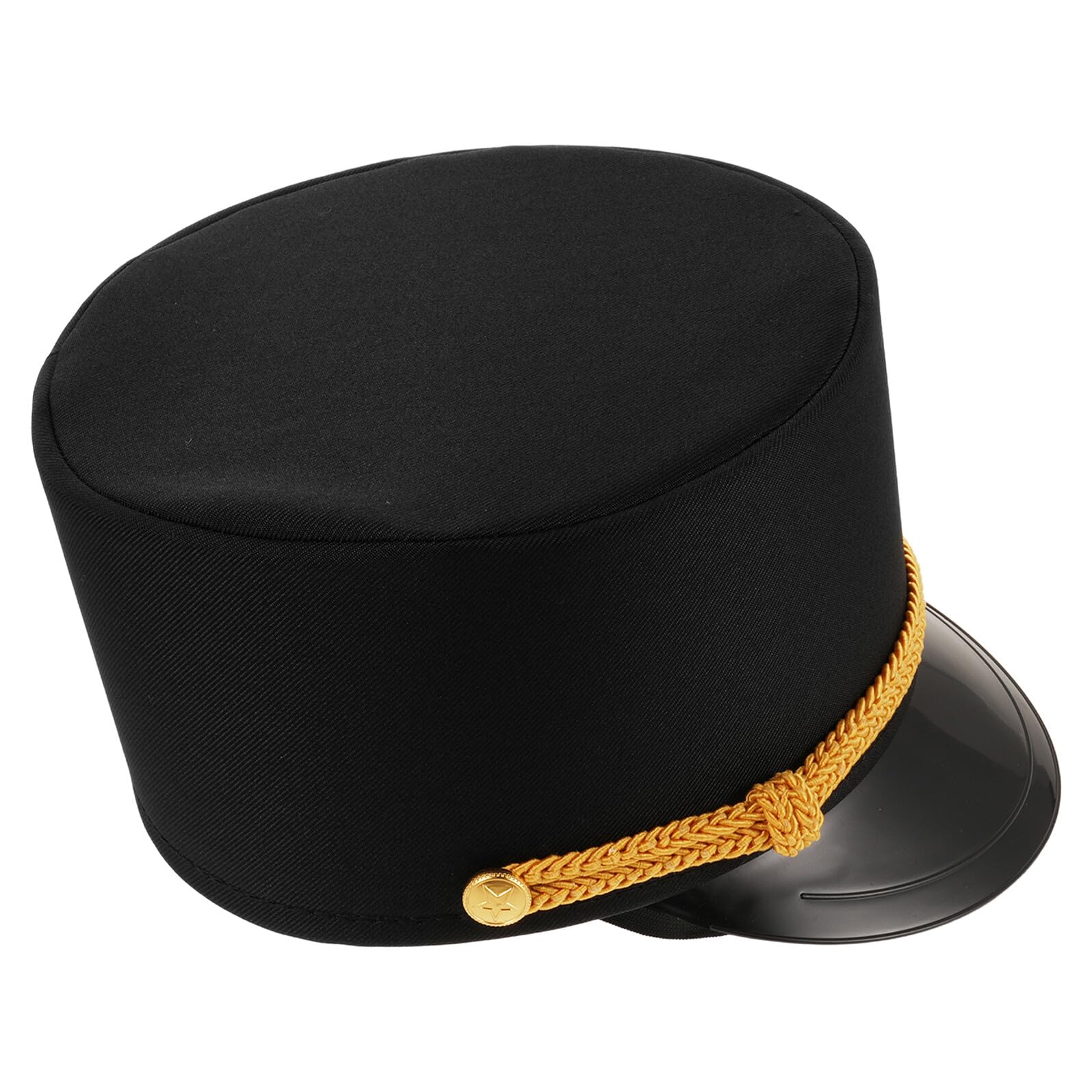 TOYANDONA Railroad Conductor Hat for Men and Boys, Black Train Engineer Cap, Train Driver Costume Accessory for Party and Birthday
