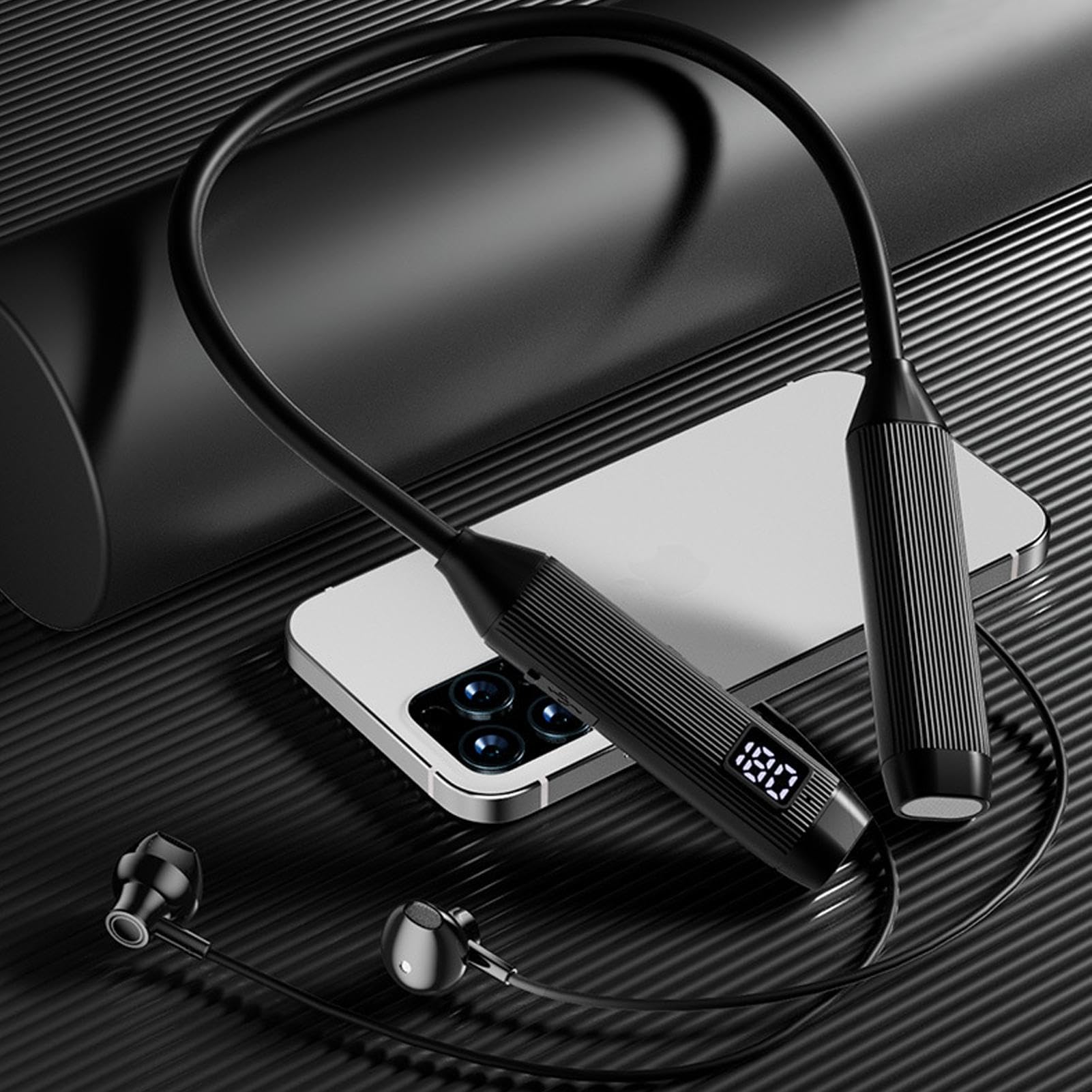 Generico Auricolari wireless stereo in allevamento | Wireless intorno agli auricolari al collo, intorno al collo cuffie wireless in-ear per prendere l'alpinismo 'autobus
