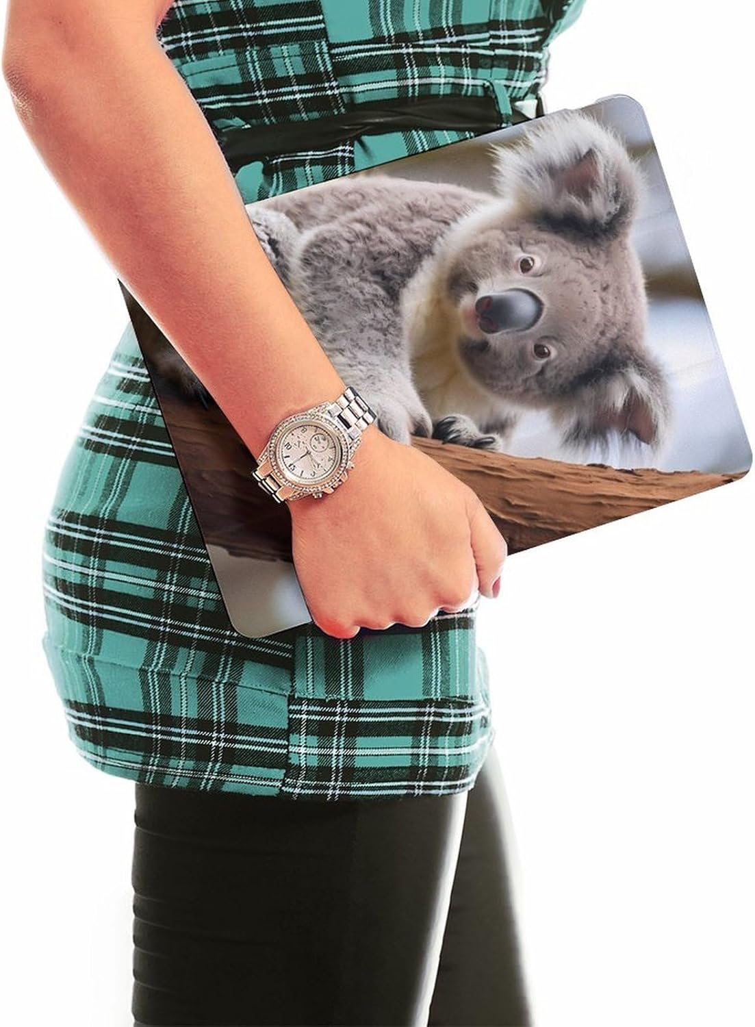 Cute Koala Bear Tablet Case Compatible with IPAD 2020 （10.2in） Non-Slip Trifold Tablet Cover Case with Pencil Holder