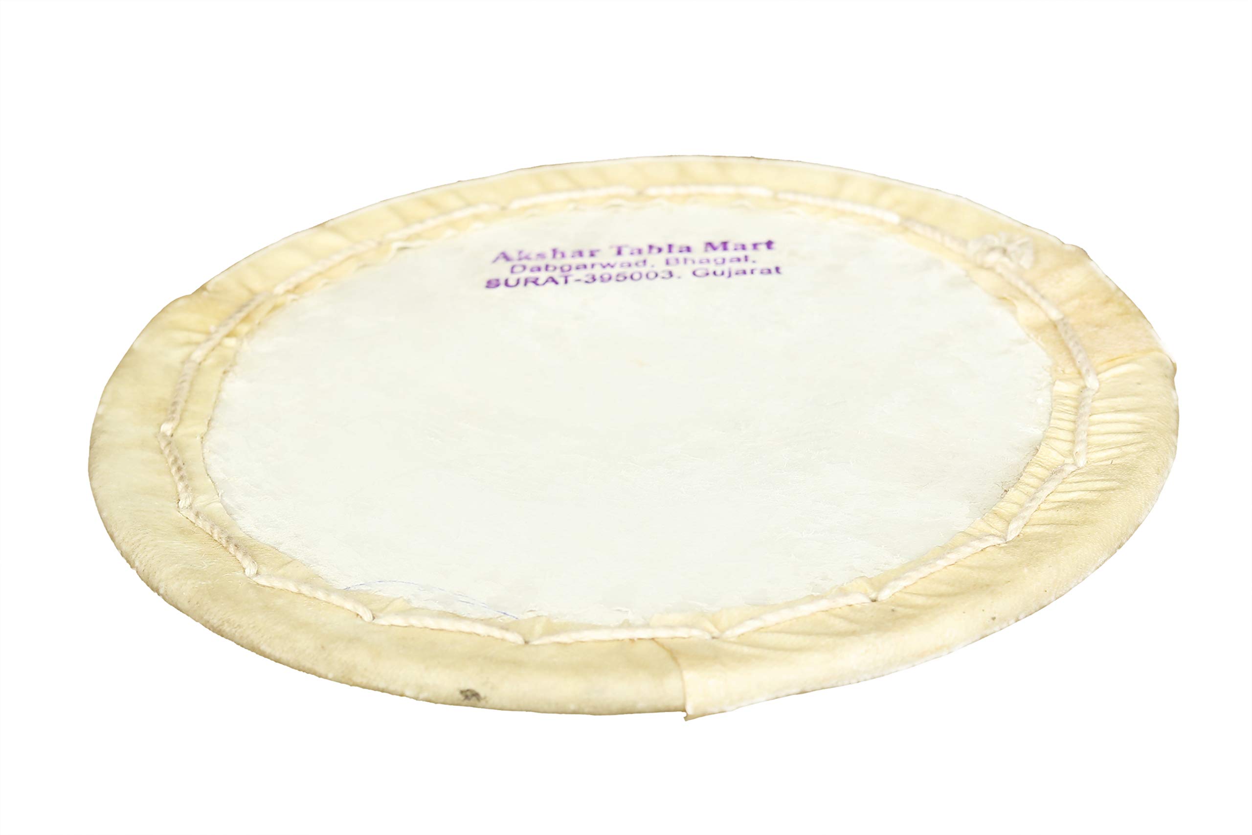 Akshar Tabla Mart Skin Naal Dholki Puddi Deluxe Quality Right Head 7 Inch - Image 2 thumbnail