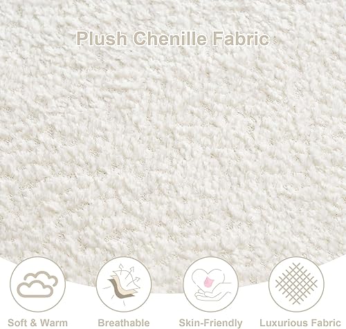 Miniatura 6 de GNIXUU Sofá modular de 110 pulgadas para sala de estar, moderno sofá en forma de U de chenilla, cómodo sofá modular con diván doble y espuma