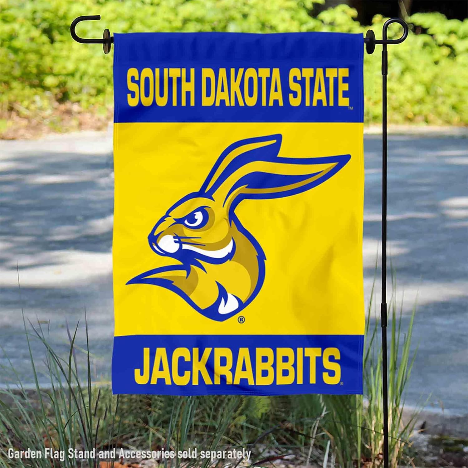 South Dakota State Jackrabbits Wordmark Garden Banner Flag