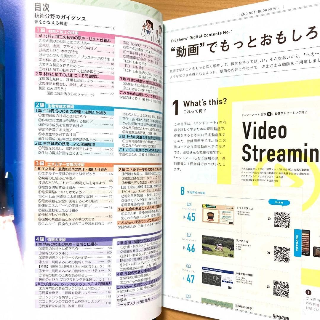 Amazon | 2024年度版 技術家庭ハンドノート 技術分野 東京書籍版教師用