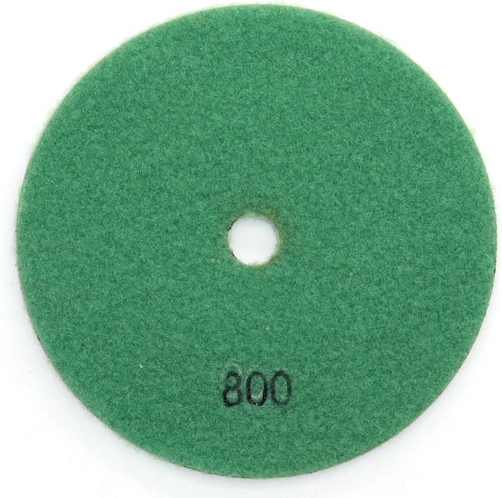 Premium Grade Diamond Dry Polishing Pads for Sanding Marble Granite Stone Pack of 10Pcs 4 Inch Grit 800