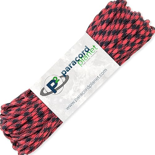 Miniatura 13 de Paracord Planet Cuerda táctica de paracaídas 550 Paracord de 100 pies (98.4 ft) - Cuerda de paracaídas táctica de 7 hebras de 0.157 in - Múltiples