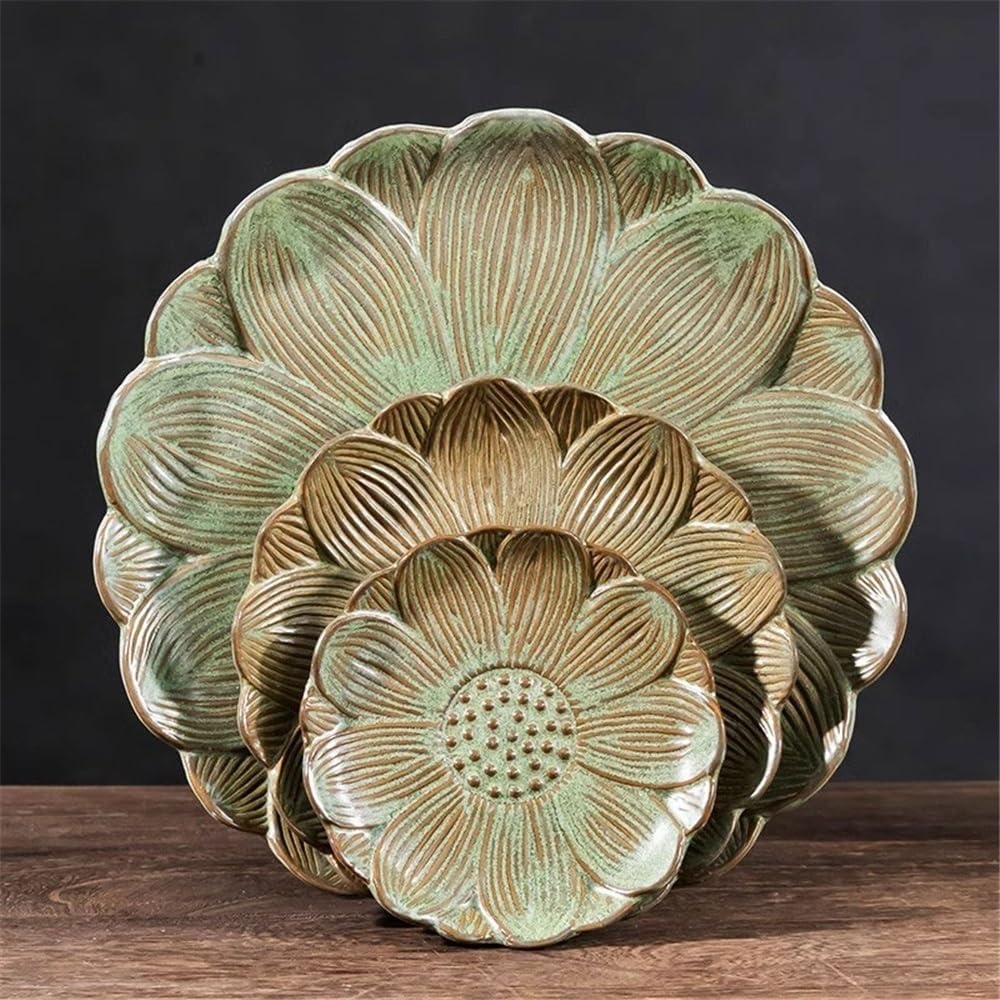 Versatile Sottovaso in Ceramica for Vaso for Piante for Il Giardino del Balcone di casa(Grande)
