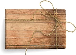 Wood Panel Italian Wrapping Paper, Folded