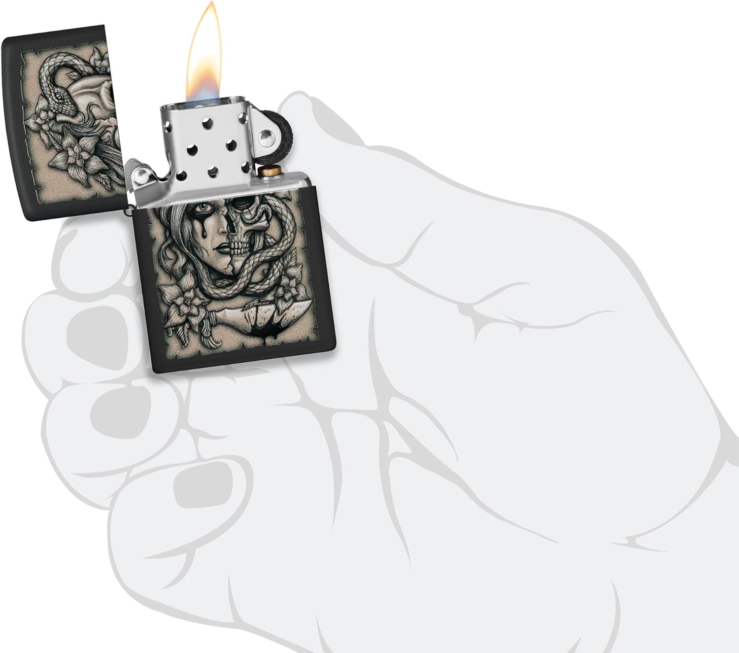 Zippo Tattoo Design Pocket Lighter