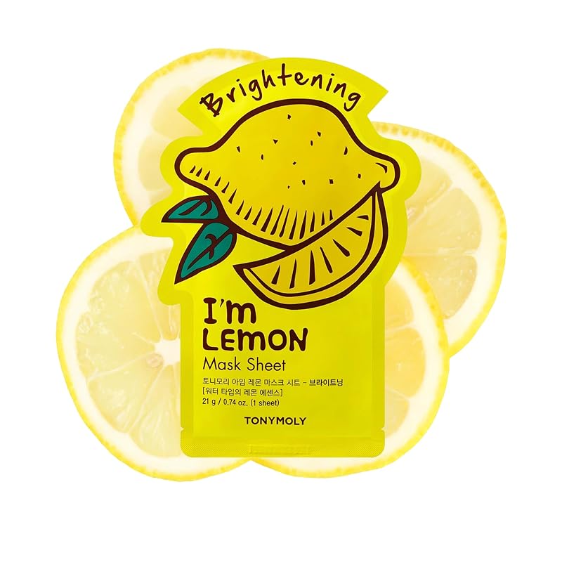 TONYMOLY Kit de Máscaras Faciais em Tecido I’m Face, com Extrato de Limão