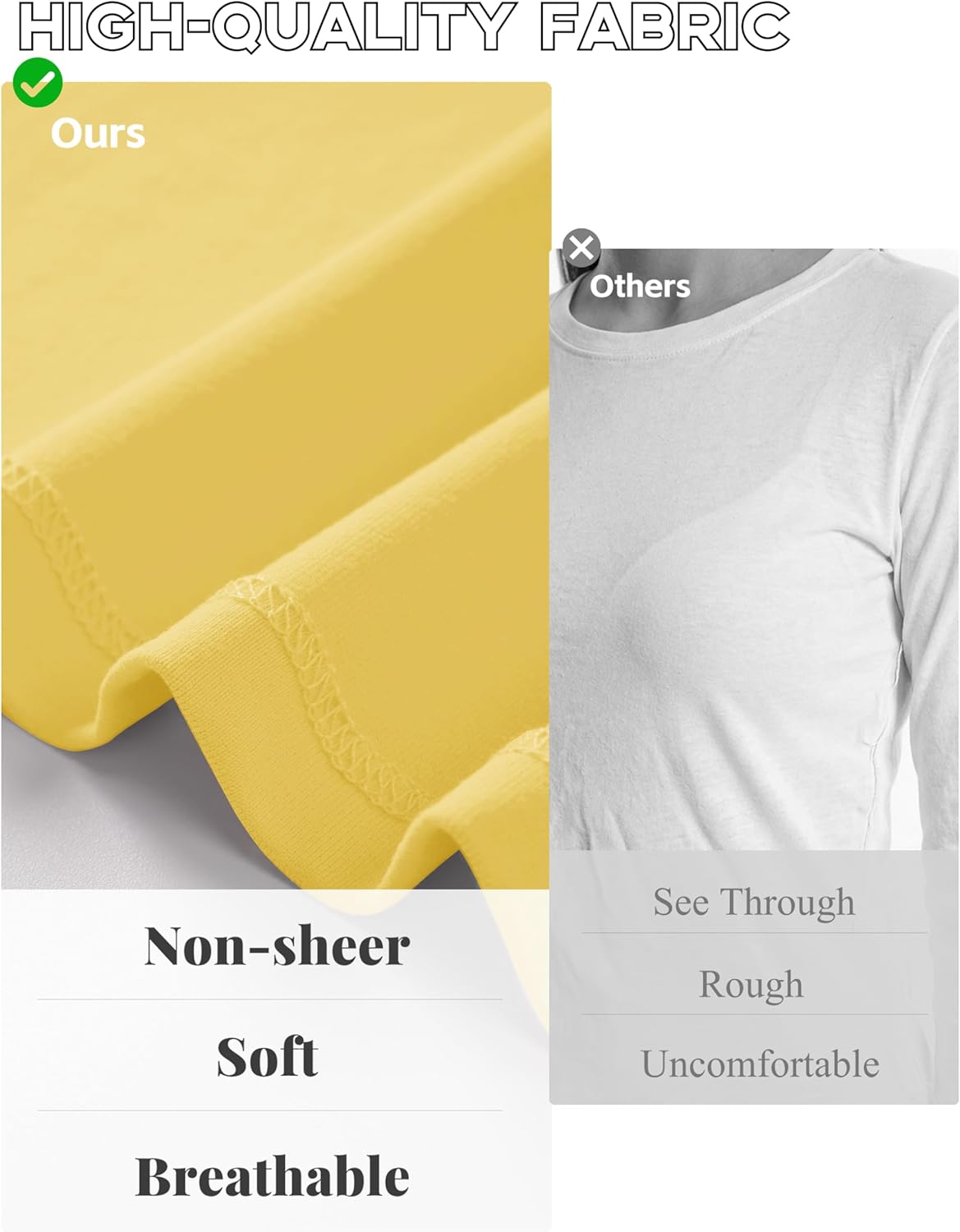 YUCOLEN Womens Tunic Tops Long Sleeve Shirts to Wear with Leggings Loose Fit Crewneck Curved Hem Basic Casual - Image 6