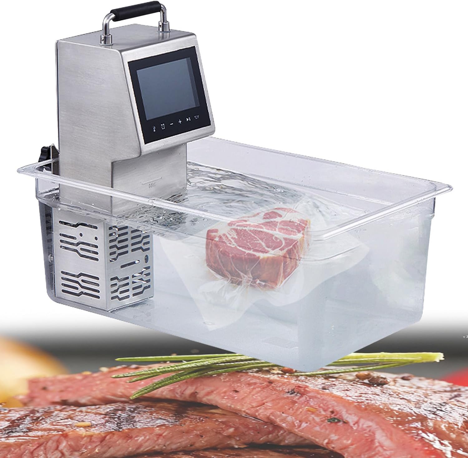 Commercial Sous Vide Machine Immersion Circulator with Lcd Digital Display Precise Temperature Control Time Setting Fast Heating Adjustable From 5-99℃