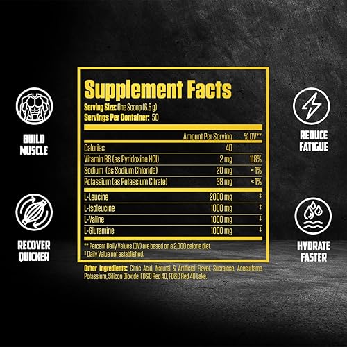 Miniatura 2 de EPN Supplements Intra BCAA  Polvo de BCAA 1 con aminoácidos de 018oz 0 azúcar construye músculo recupera más rápido vegano apto para dieta