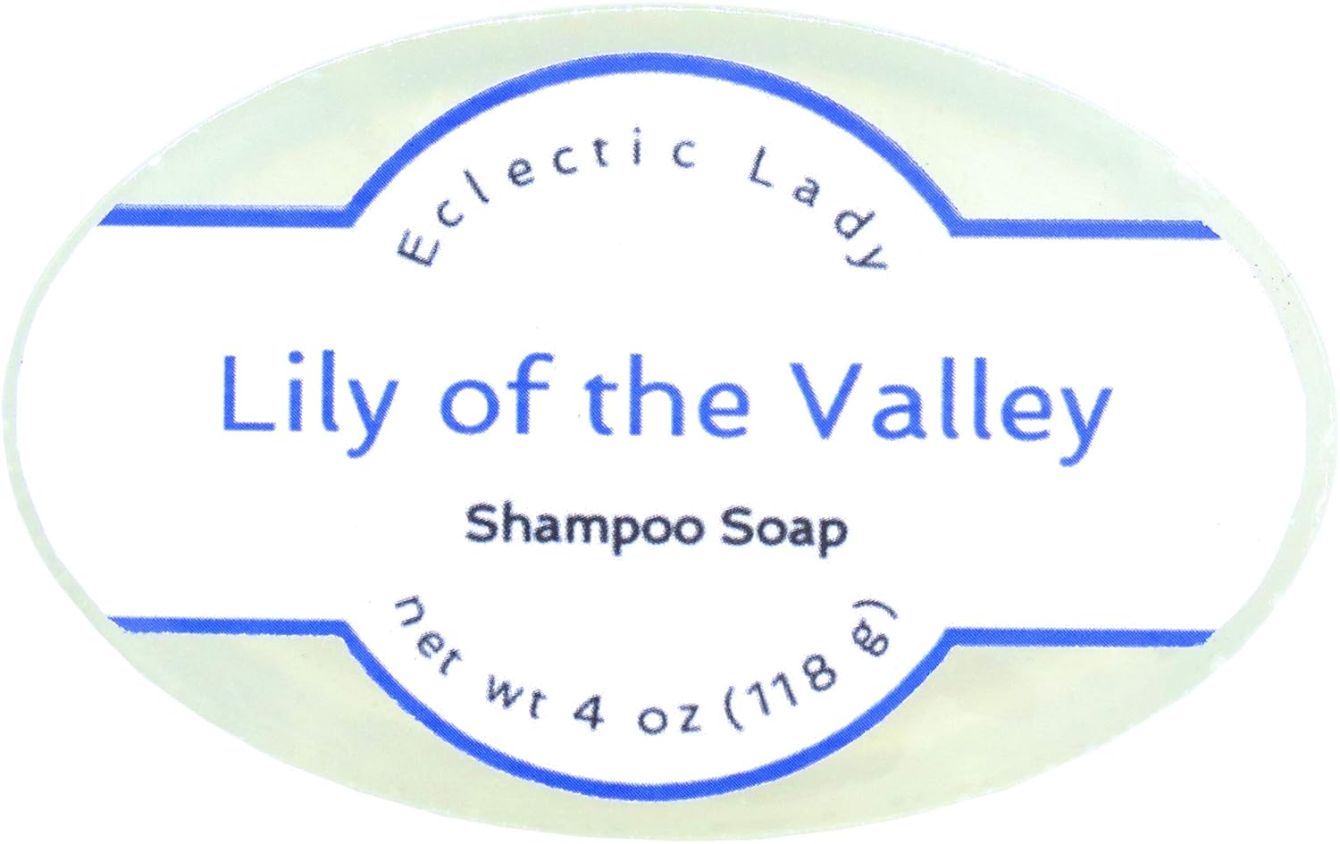 Eclectic Lady Lily Of The Valley Shampoo Soap Bar with Pure Argan Oil, Silk Protein, Honey Protein and Extracts of Calendula Flower, Aloe, Carrageenan, Sunflower - 4 oz Bar