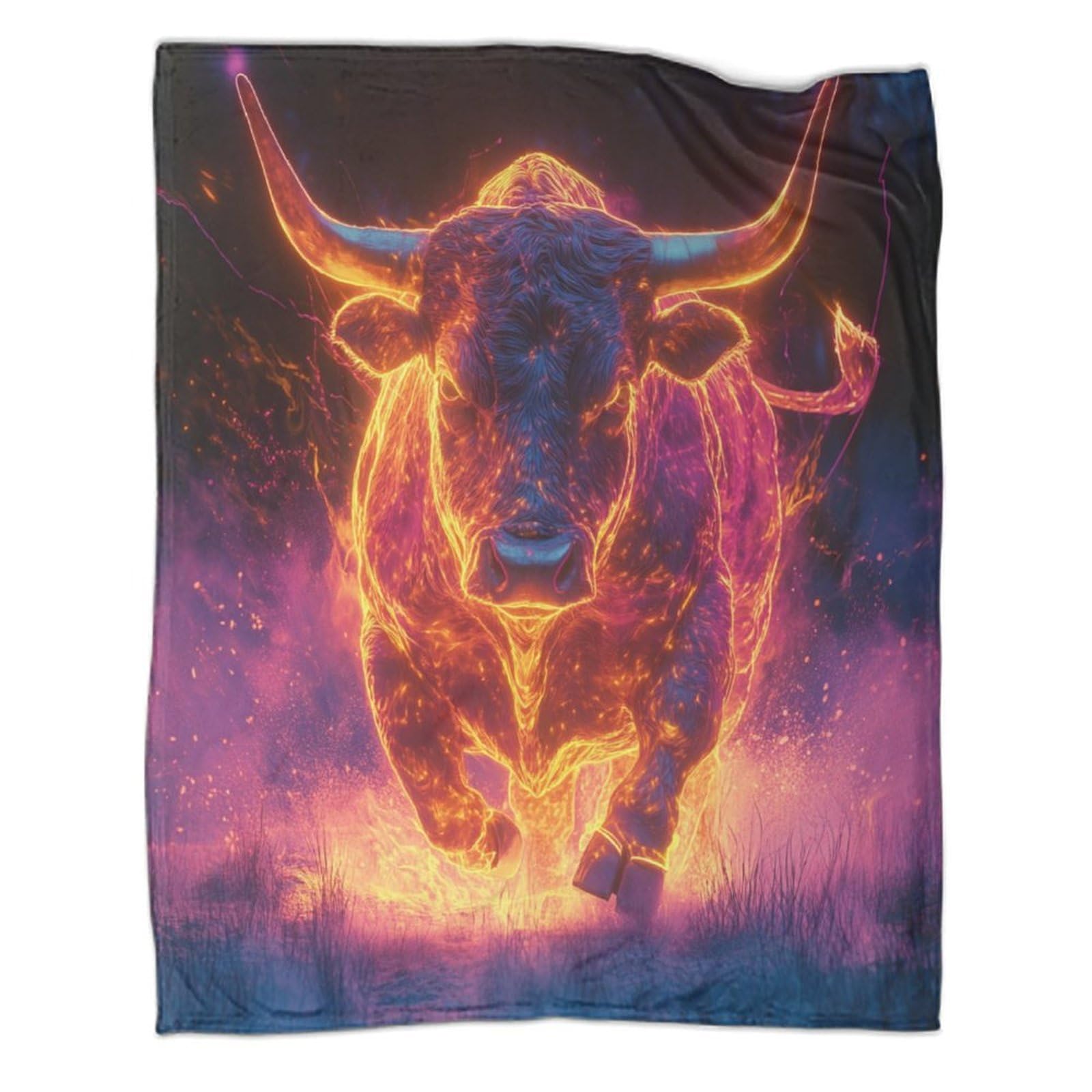 Couverture polaire ultra douce flanelle peluche vache pour canapé