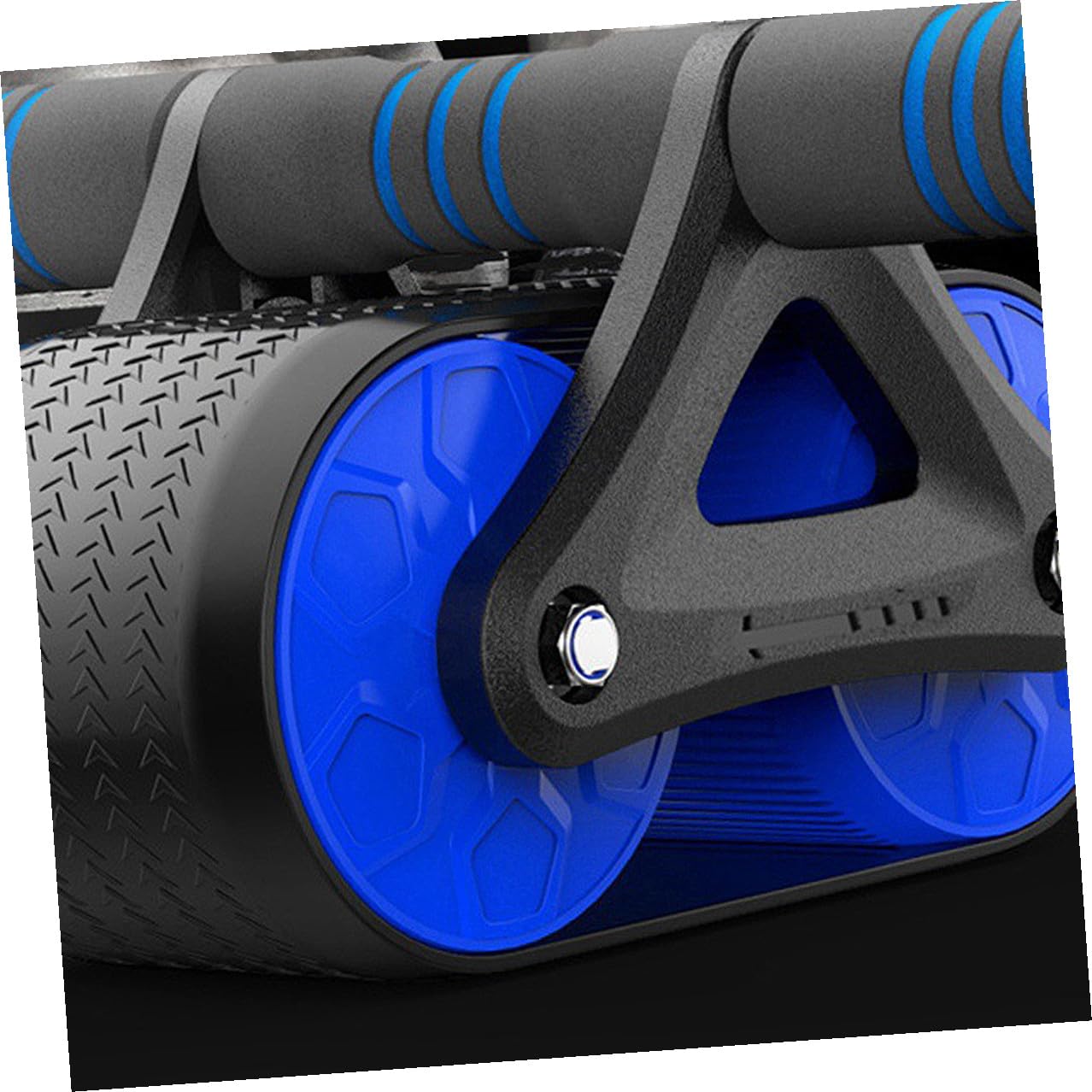 Didiseaon Ruota Addominali Fitness Automatica con Ritorno Trainer Addome Stabile per Esercizi Addominali Completi Attrezzo Palestra per Principianti e Professionisti Blu