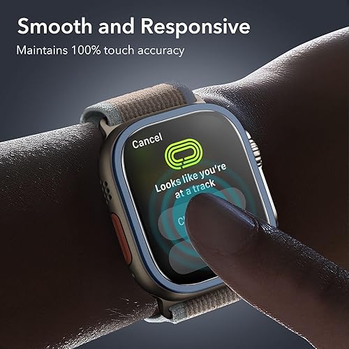Miniatura 6 de ESR Armorite - Protector de pantalla para Apple Watch Ultra 21 (20232022, 1.929 in), protección de grado militar, protector de vidrio templado con